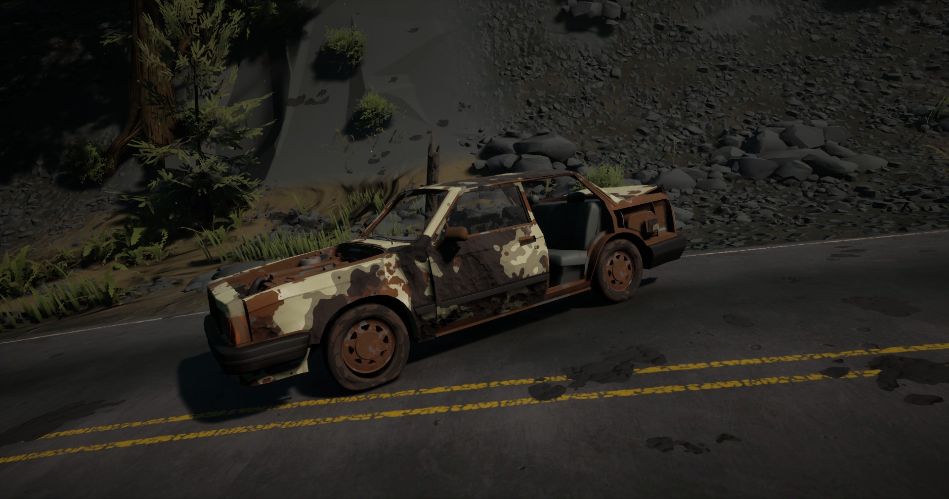 A decayed Abandoned Car