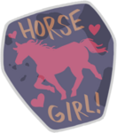 Horse Girl Sticker