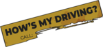 How's My Driving? Sticker