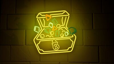 Neon Treasure Sign